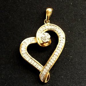 JWBR Genuine Diamond Heart Pendant